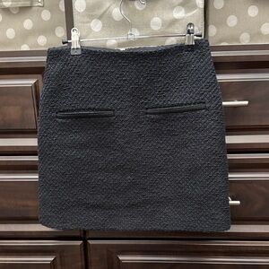 Veronica Beard Black Textured Pencil Skirt